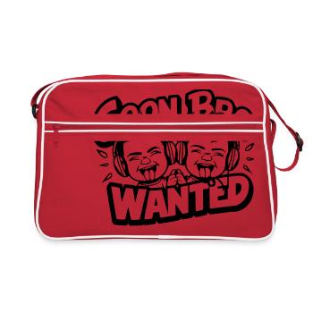 Goon Bro Gesucht - Goon Bro Wanted - Retro Bag - red/white - Front