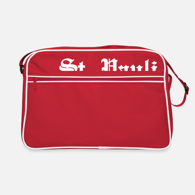 St. Pauli - Retro Tasche - Rot/Weiß