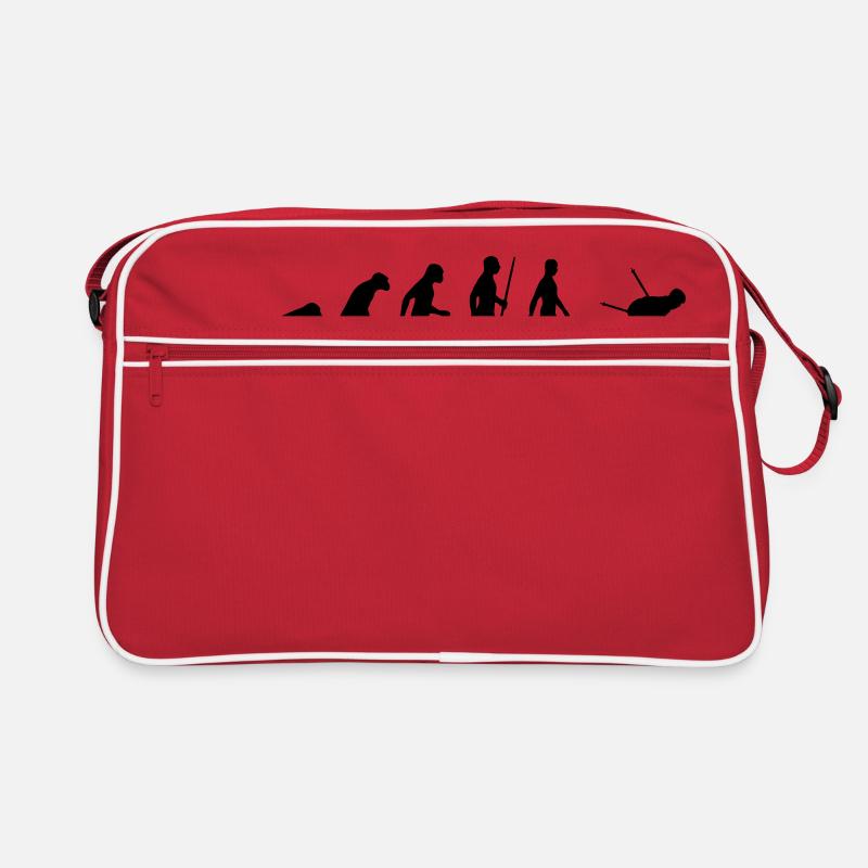 Evolution - skiing, skiing, winter sports Retro Bag