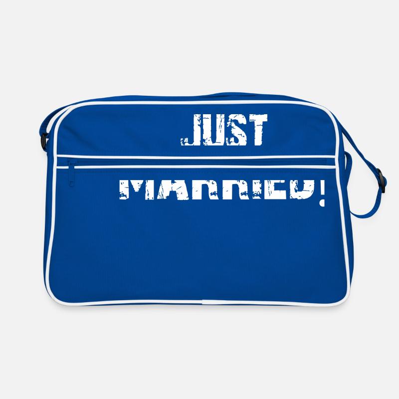 frisch verheiratet Retro Tasche