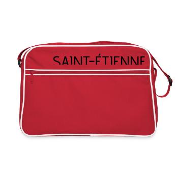 Saint Etienne - Retro Tasche - Rot/Weiß - Vorne