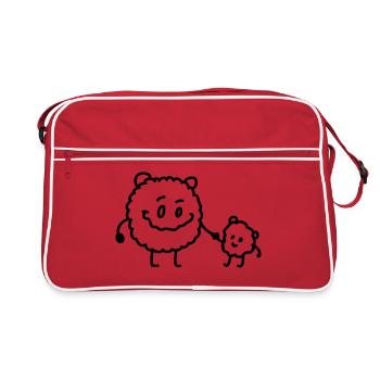 famille Monster - Sac Retro - rouge/blanc - Devant