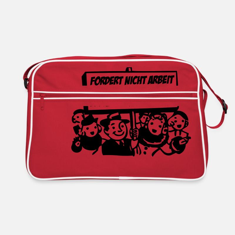 Freizeit und Kuchen Retro Tasche