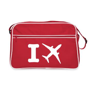 I fly - travel - Sac Retro - rouge/blanc - Devant