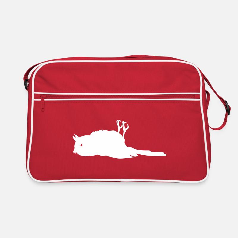Vogel tot bird dead Retro Tasche