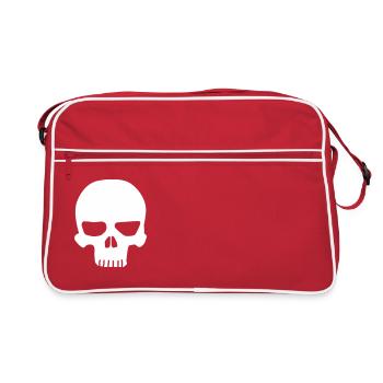 Totenkopf / skull - Sac Retro - rouge/blanc - Devant