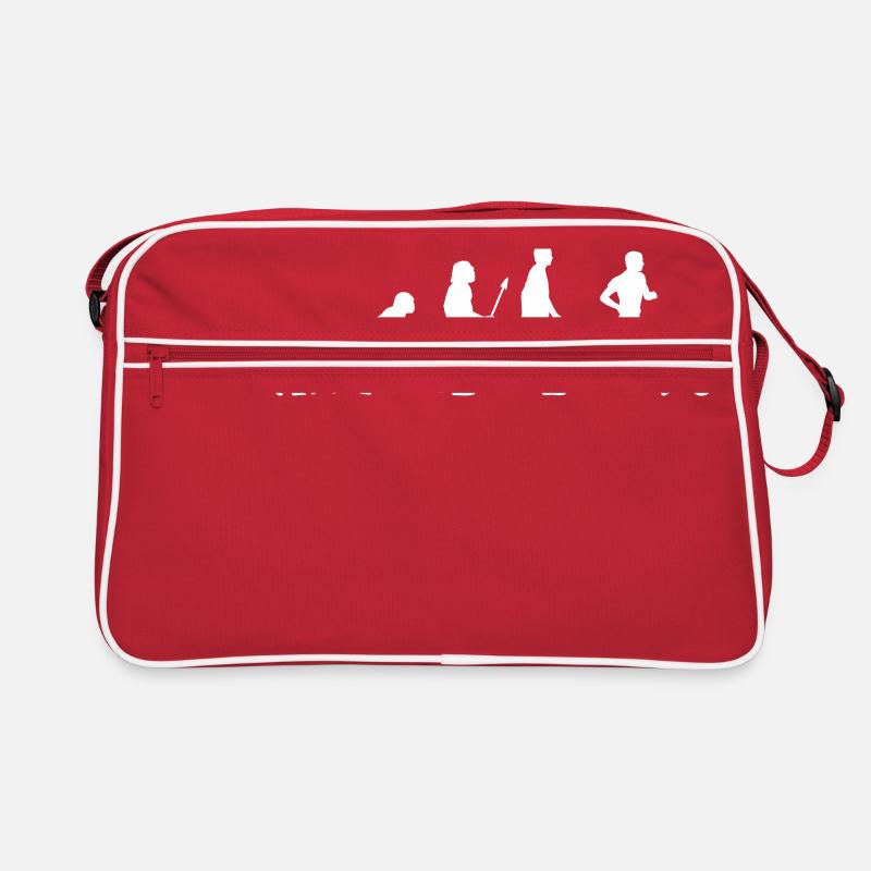 evolution soccer white - Sac Retro - rouge/blanc