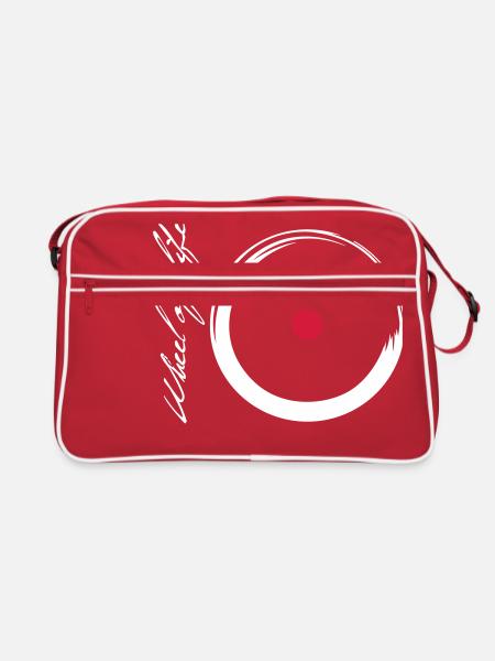 Rad - Retro Tasche - Rot/Weiß