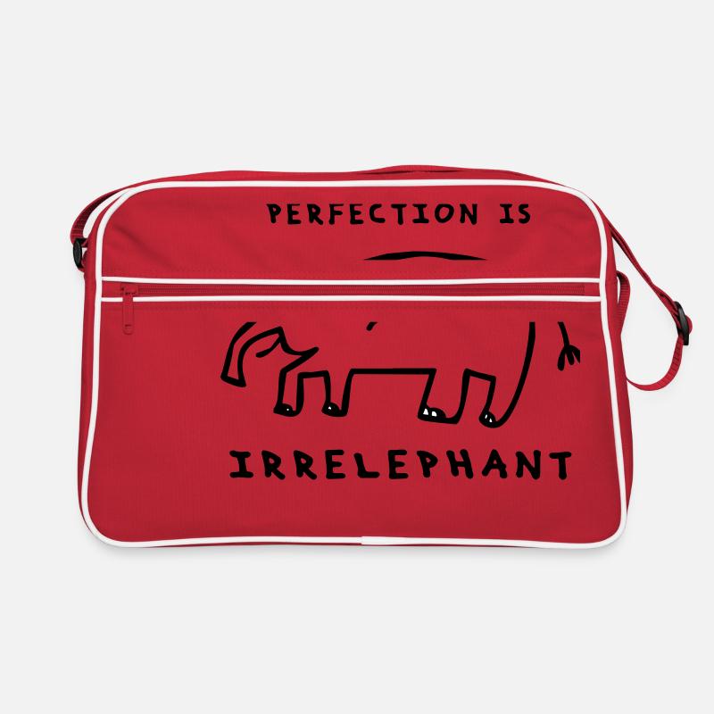 Perfection is irrelevant - choose your color Retro Bag