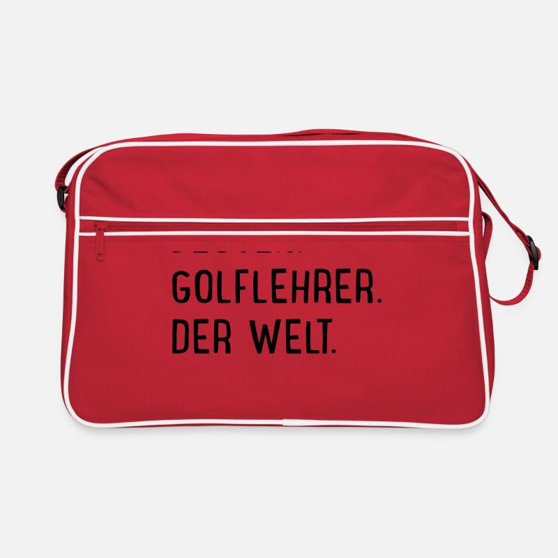 bester Golflehrer Retro Tasche