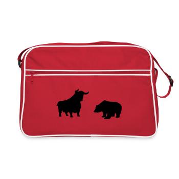 Bull and Bear - Retro Bag - red/white - Front