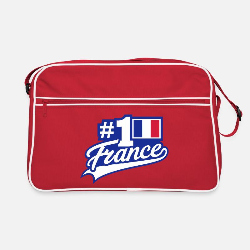 No. 1 France (lettering) Retro Bag