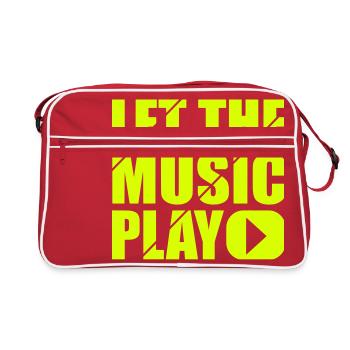 let the music play - Retro Bag - red/white - Front