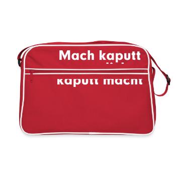 Mach cassé cassé ce qui fait de vous - Sac Retro - rouge/blanc - Devant