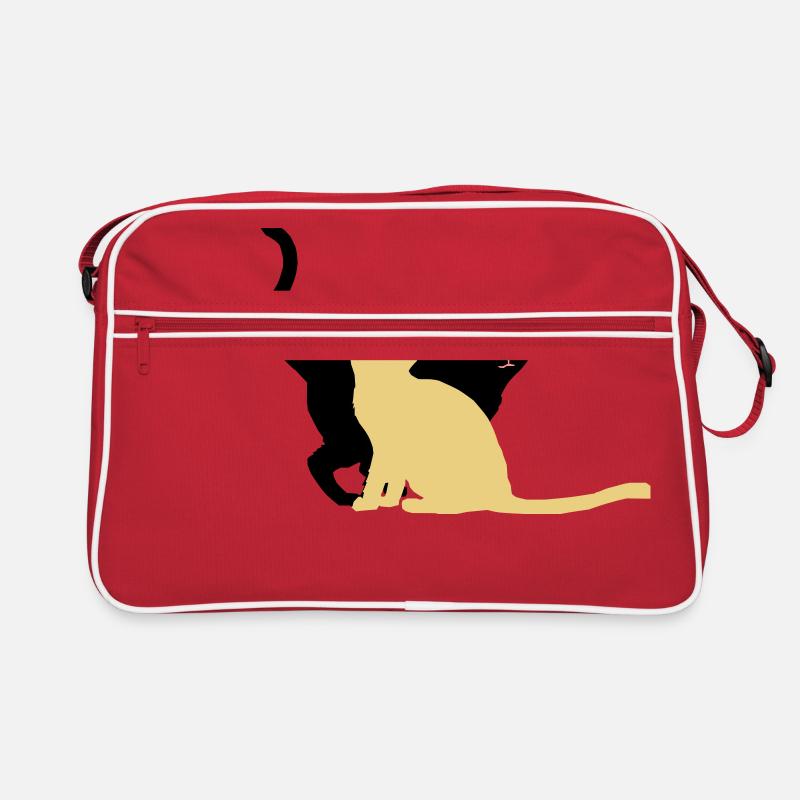 2 Katzen Retro Tasche