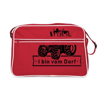 I am from the village - Retro Bag - red/white - Front
