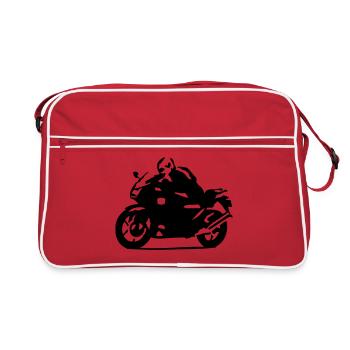 motarde - Sac Retro - rouge/blanc - Devant