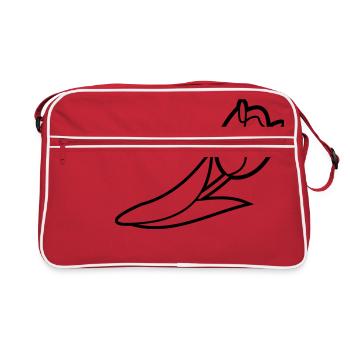 Blumen: Tulpe - Retro Bag - red/white - Front