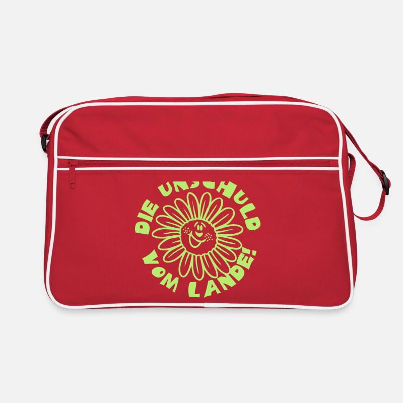 vom_lande - Retro Tasche - Rot/Weiß