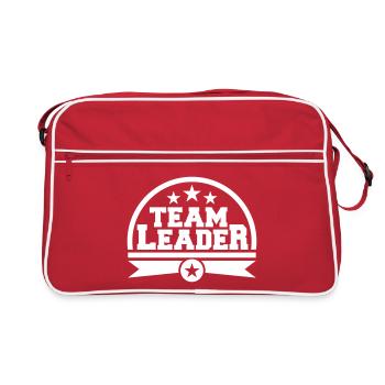 Team Leader (lettering) - Retro Bag - red/white - Front