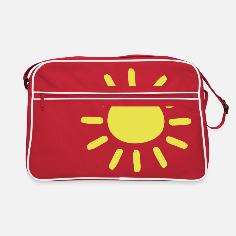 sol - Retro Tasche - Rot/Weiß