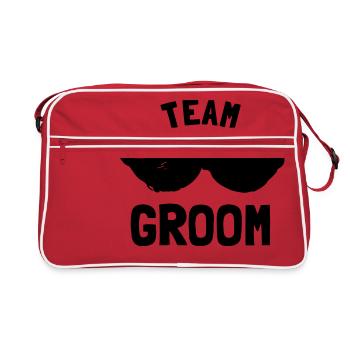 Team Groom - Retro Bag - red/white - Front