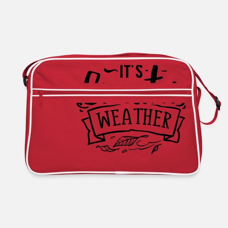 Es ist Pulloverwetter Retro Tasche