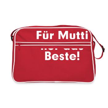 Pour maman le meilleur! - Sac Retro - rouge/blanc - Devant