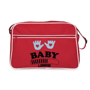 baby loading - Retro Bag - red/white - Front