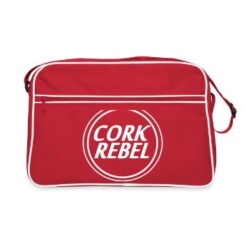 cork rebel - Retro Bag - red/white - Front