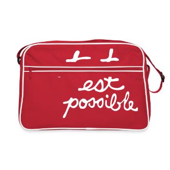 TOUT EST POSSIBLE - Sac Retro - rouge/blanc - Devant