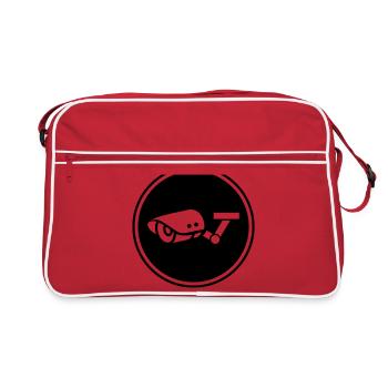 camera symbol icon - Retro Bag - red/white - Front