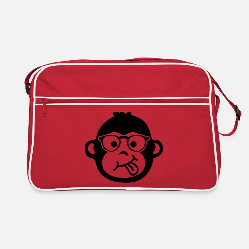 monkey monkey glasses emoji Retro Bag