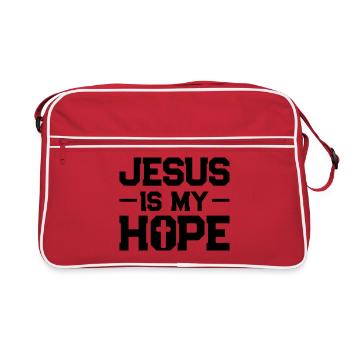 jesus hope - Retro Bag - red/white - Front