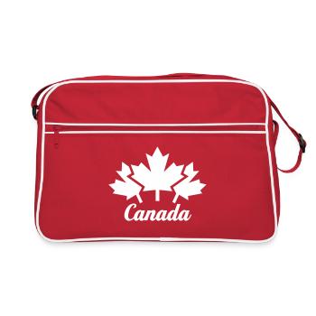 3 Feuille d'érable Canada, CANADA - Sac Retro - rouge/blanc - Devant