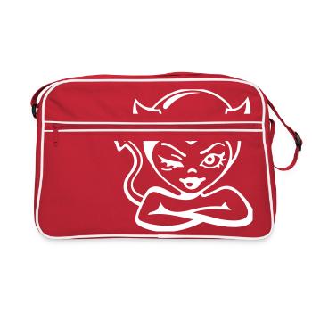 Devil Woman - Devil - Retro Bag - red/white - Front