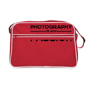 Photography is my passion - Sac Retro - rouge/blanc - Devant