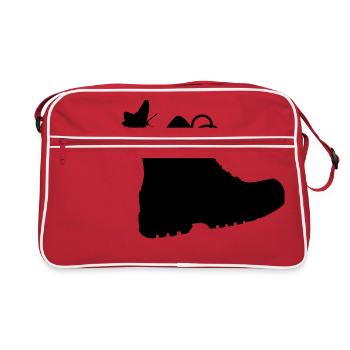 Hiking boot - Retro Bag - red/white - Front