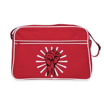 fist 2c rays - Sac Retro - rouge/blanc - Devant