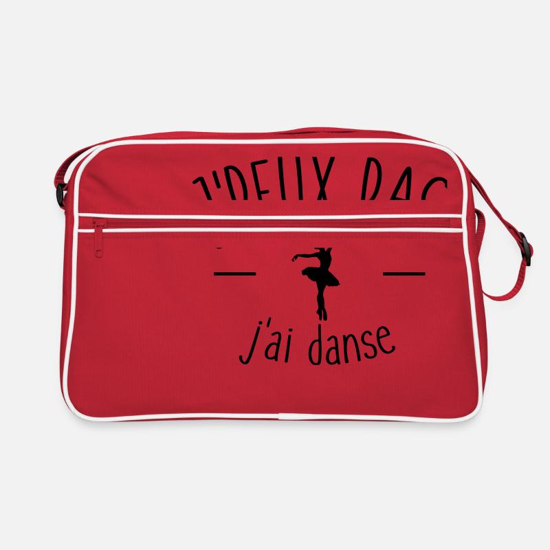 Je peux pas j'ai danse - Sac Retro - rouge/blanc