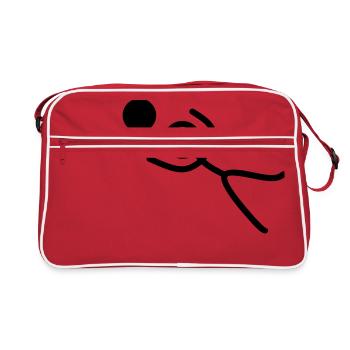 gardien Stickman - Sac Retro - rouge/blanc - Devant