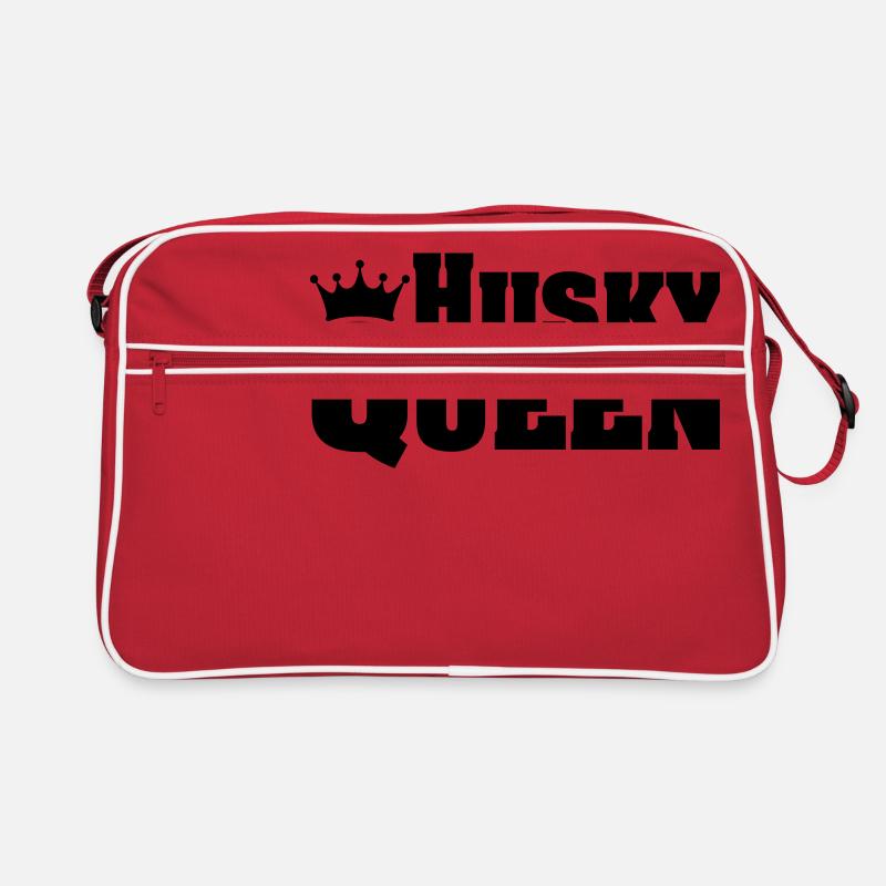 HUSKY QUEEN - Retro Tasche - Rot/Weiß