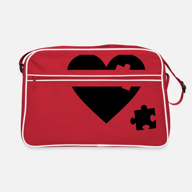 Puzzle coeur Sac Retro