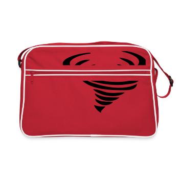 tornado - Retro Tasche - Rot/Weiß - Vorne