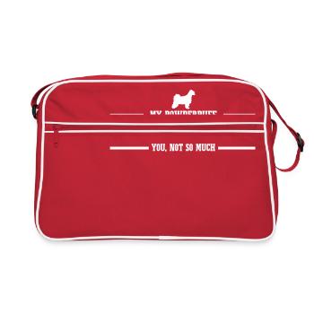 Powderpuff me rend heureux - Sac Retro - rouge/blanc - Devant