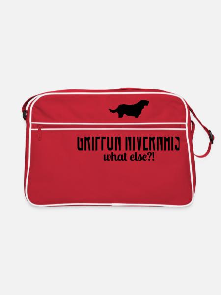GRIFFON NIVERNAIS what else - Retro Bag - red/white - Front