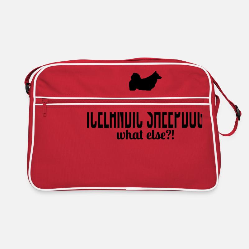 BERGER whatelse ISLANDE - Sac Retro - rouge/blanc