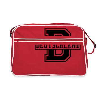 Allemagne D College Style - Sac Retro - rouge/blanc - Devant