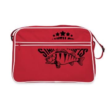 Étoile avec des rayures - Sac Retro - rouge/blanc - Devant
