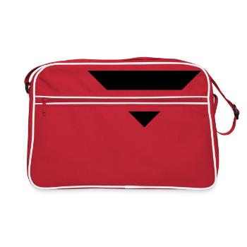 arrow sans down - Retro Bag - red/white - Front